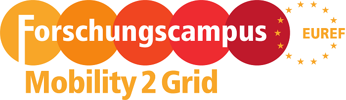 Das Bild zeigt das Logo des Forschungscampus Mobility2Grid.