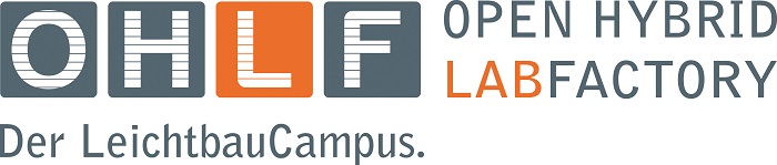 Das Bild zeigt das Logo des Forschungscampus Open Hybrid LabFactory.